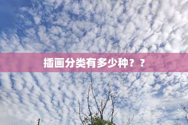 插画分类有多少种？？