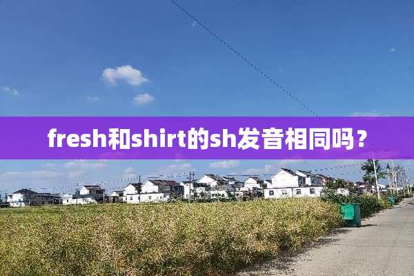 fresh和shirt的sh发音相同吗？