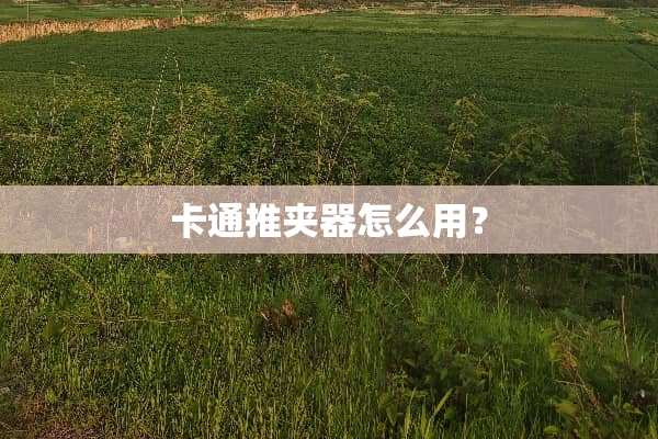 卡通推夹器怎么用？