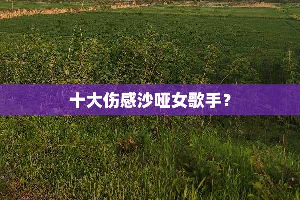 十大伤感沙哑女歌手？