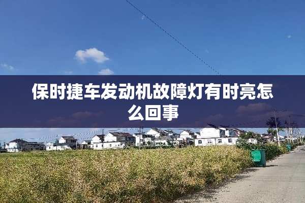 保时捷车发动机故障灯有时亮怎么回事