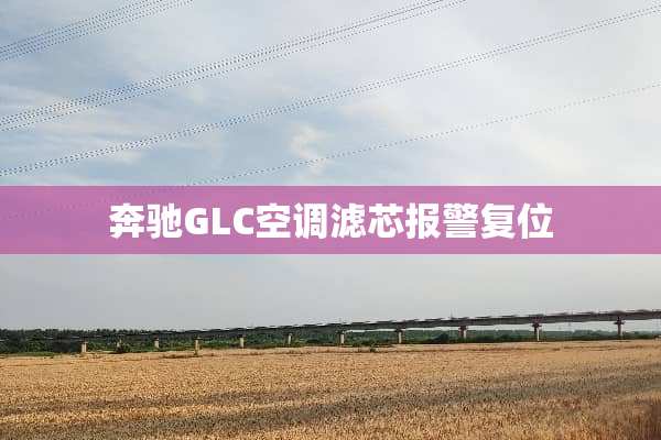 奔驰GLC空调滤芯报警复位
