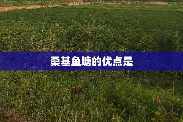 桑基鱼塘的优点是