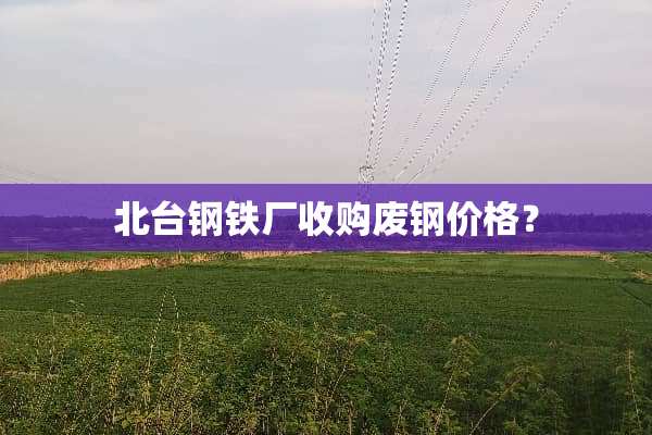 北台钢铁厂收购废钢价格？