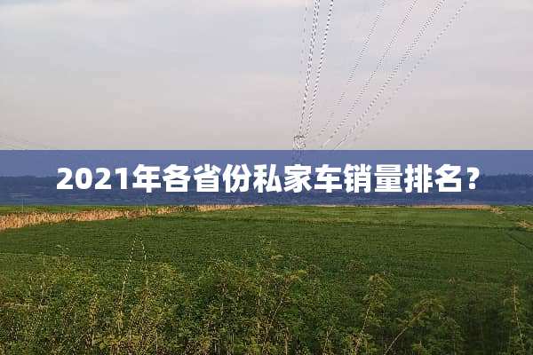 2021年各省份私家车销量排名？