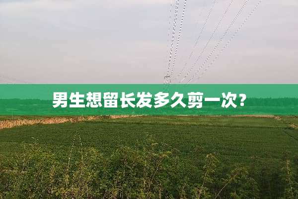 男生想留长发多久剪一次？
