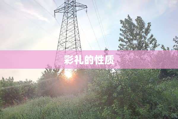 彩礼的性质
