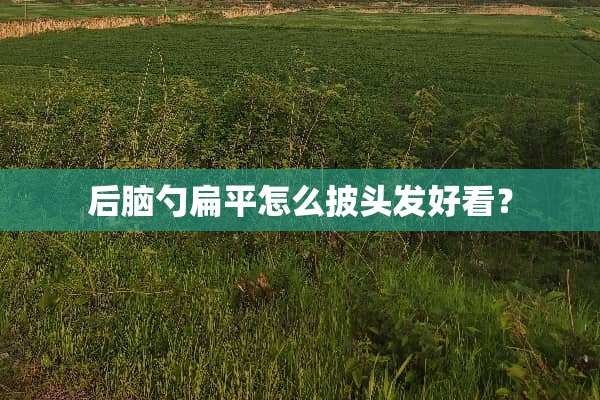 后脑勺扁平怎么披头发好看？