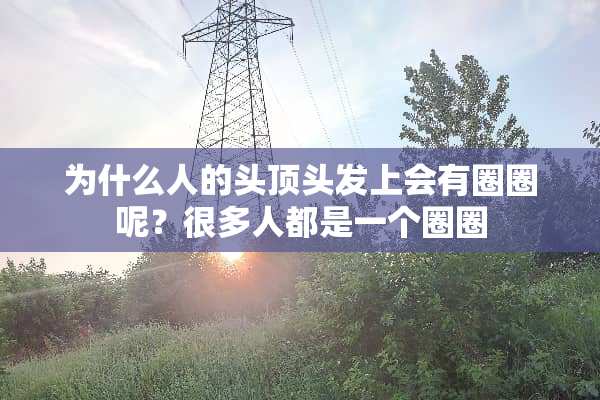 为什么人的头顶头发上会有圈圈呢？很多人都是一个圈圈