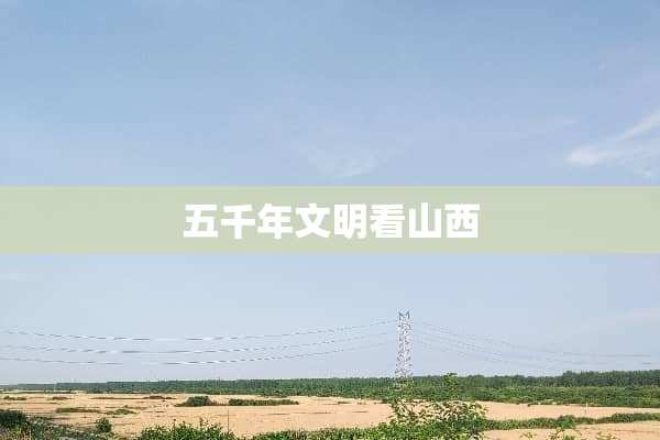 五千年文明看山西