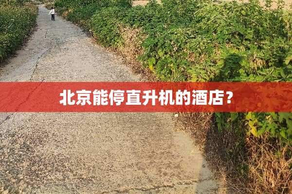 北京能停直升机的酒店？
