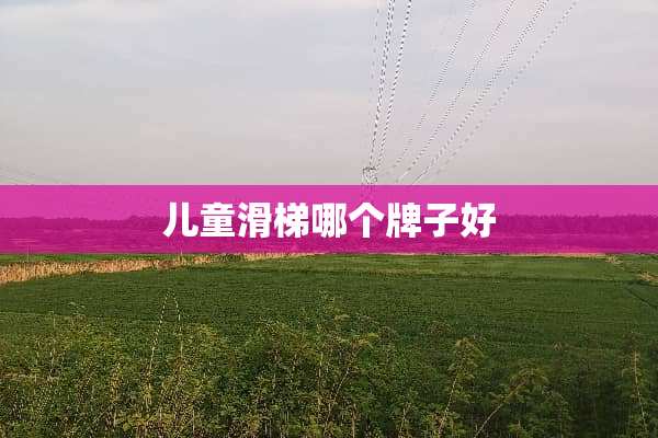 儿童滑梯哪个牌子好