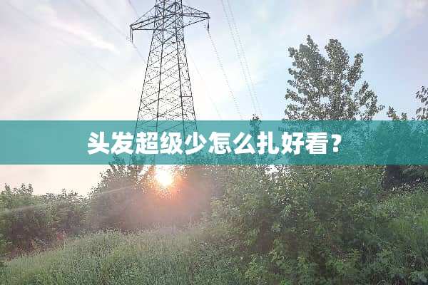 头发超级少怎么扎好看？