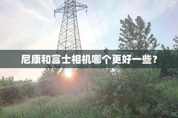 尼康和富士相机哪个更好一些？