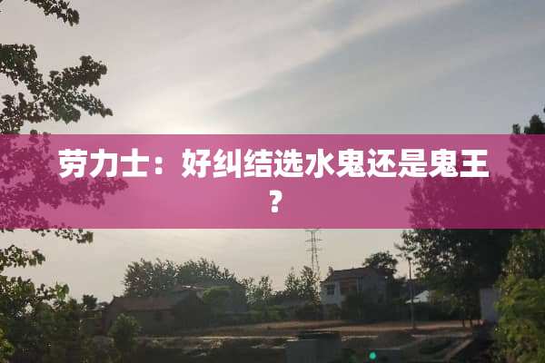 劳力士：好纠结选水鬼还是鬼王？