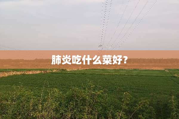 肺炎吃什么菜好？