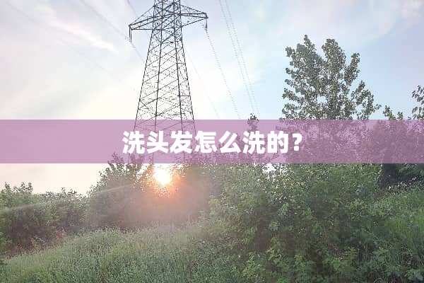 洗头发怎么洗的？