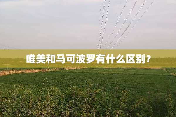 唯美和马可波罗有什么区别？