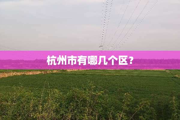 杭州市有哪几个区？