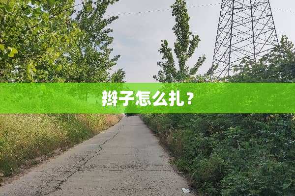 辫子怎么扎？