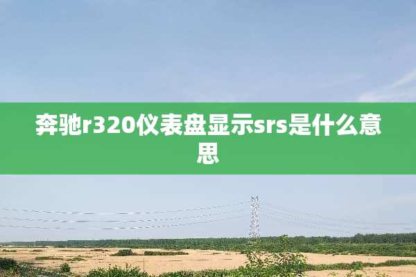 奔驰r320仪表盘显示srs是什么意思