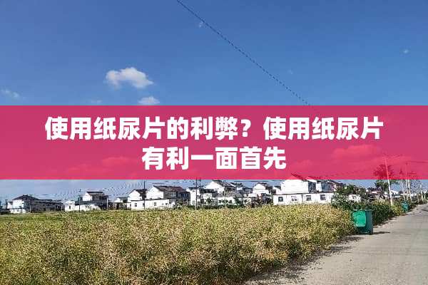 使用纸尿片的利弊？使用纸尿片有利一面首先