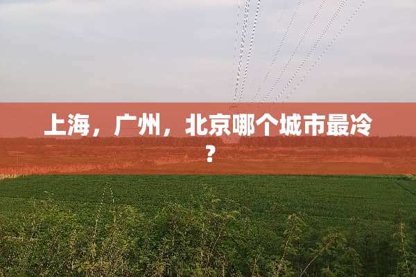 上海，广州，北京哪个城市最冷？