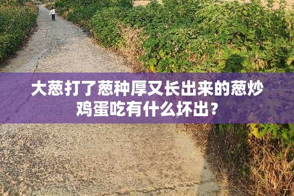 大葱打了葱种厚又长出来的葱炒鸡蛋吃有什么坏出？