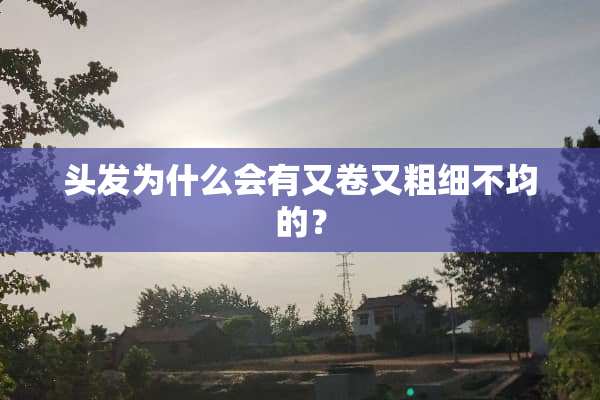头发为什么会有又卷又粗细不均的？