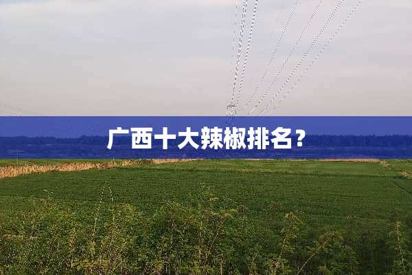 广西十大辣椒排名？