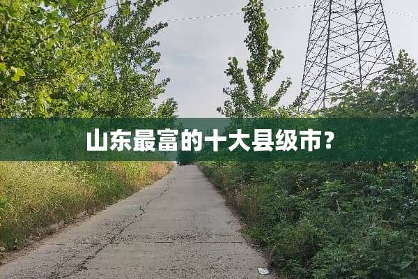 山东最富的十大县级市？