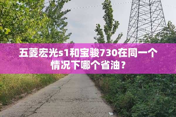 五菱宏光s1和宝骏730在同一个情况下哪个省油？