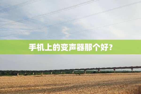 手机上的***那个好？