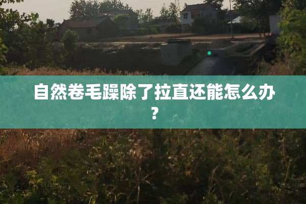 自然卷毛躁除了拉直还能怎么办？