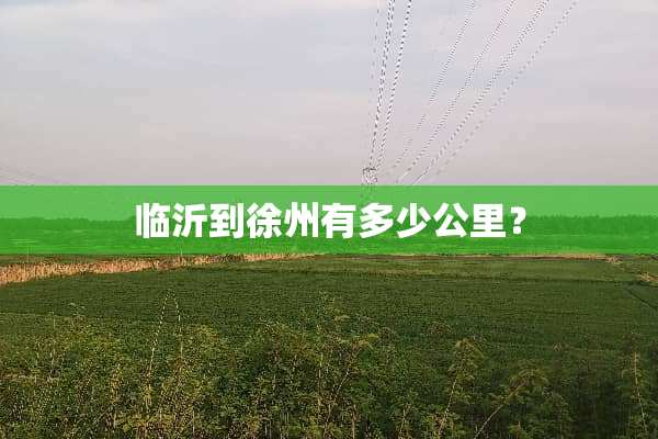 临沂到徐州有多少公里？