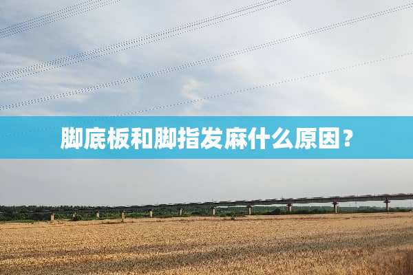脚底板和脚指发麻什么原因？