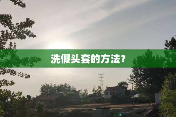 洗假头套的方法？