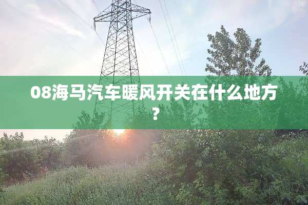 08海马汽车暖风开关在什么地方？