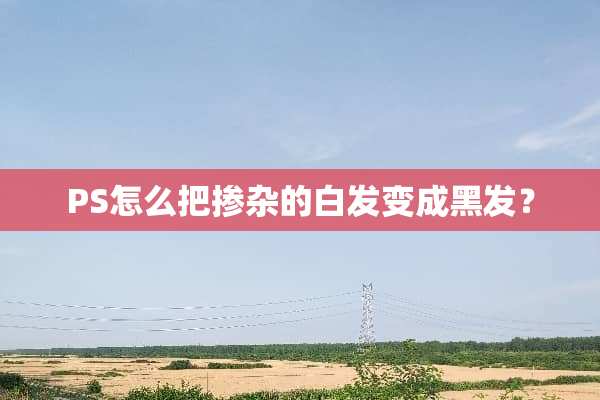 PS怎么把掺杂的白发变成黑发？