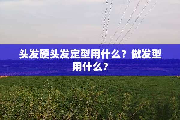 头发硬头发定型用什么？做发型用什么？