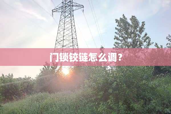 门锁铰链怎么调？