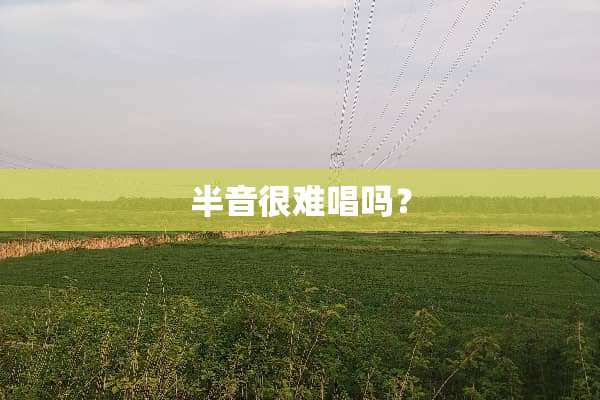 半音很难唱吗？