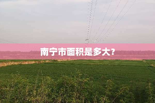 南宁市面积是多大？