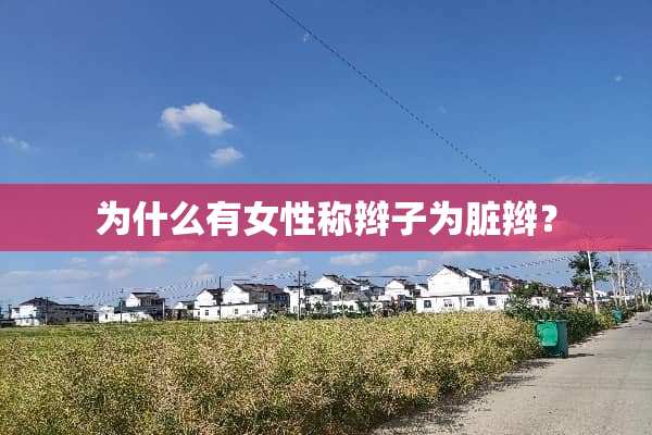 为什么有女性称辫子为脏辫？