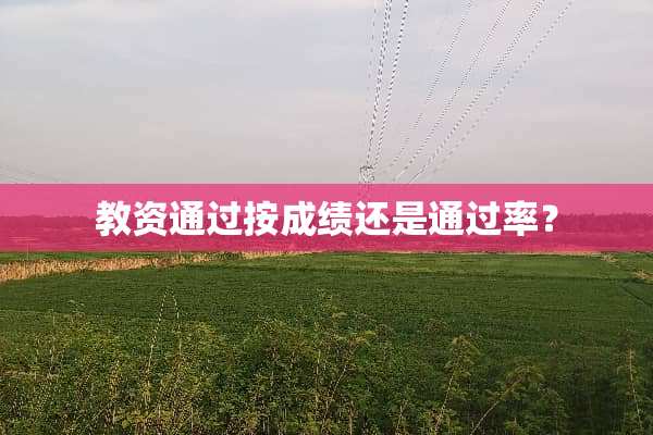 教资通过按成绩还是通过率？
