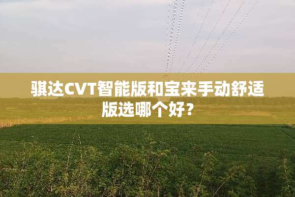 骐达CVT智能版和宝来手动舒适版选哪个好？