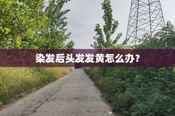 染发后头发发黄怎么办？