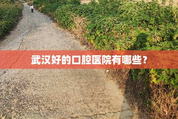 武汉好的口腔医院有哪些？