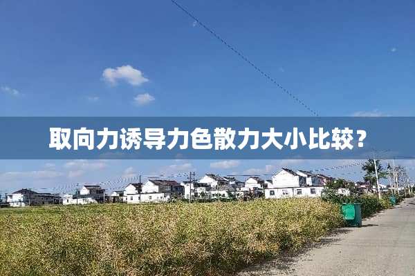 取向力诱导力色散力大小比较？