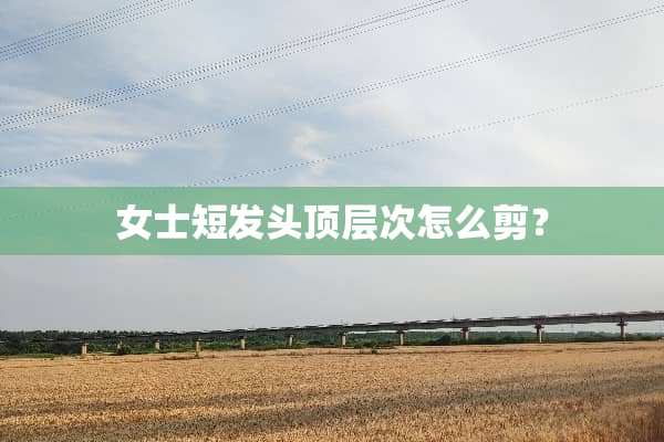 女士短发头顶层次怎么剪？